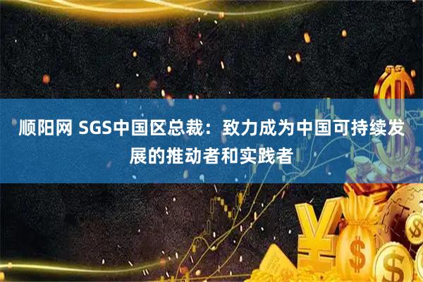 顺阳网 SGS中国区总裁：致力成为中国可持续发展的推动者和实践者